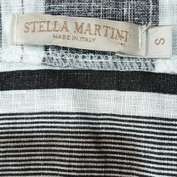 Italy Linen Stella Martini tunic lagen look resort wear quiet luxury S - Picture 8 of 10